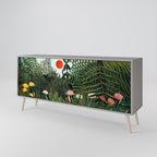VIRGIN FOREST WITH SUNSET Sideboard mit 3 Türen in Grau