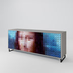 CONSTRUCTIVE ART Sideboard mit 3 Türen in Grau