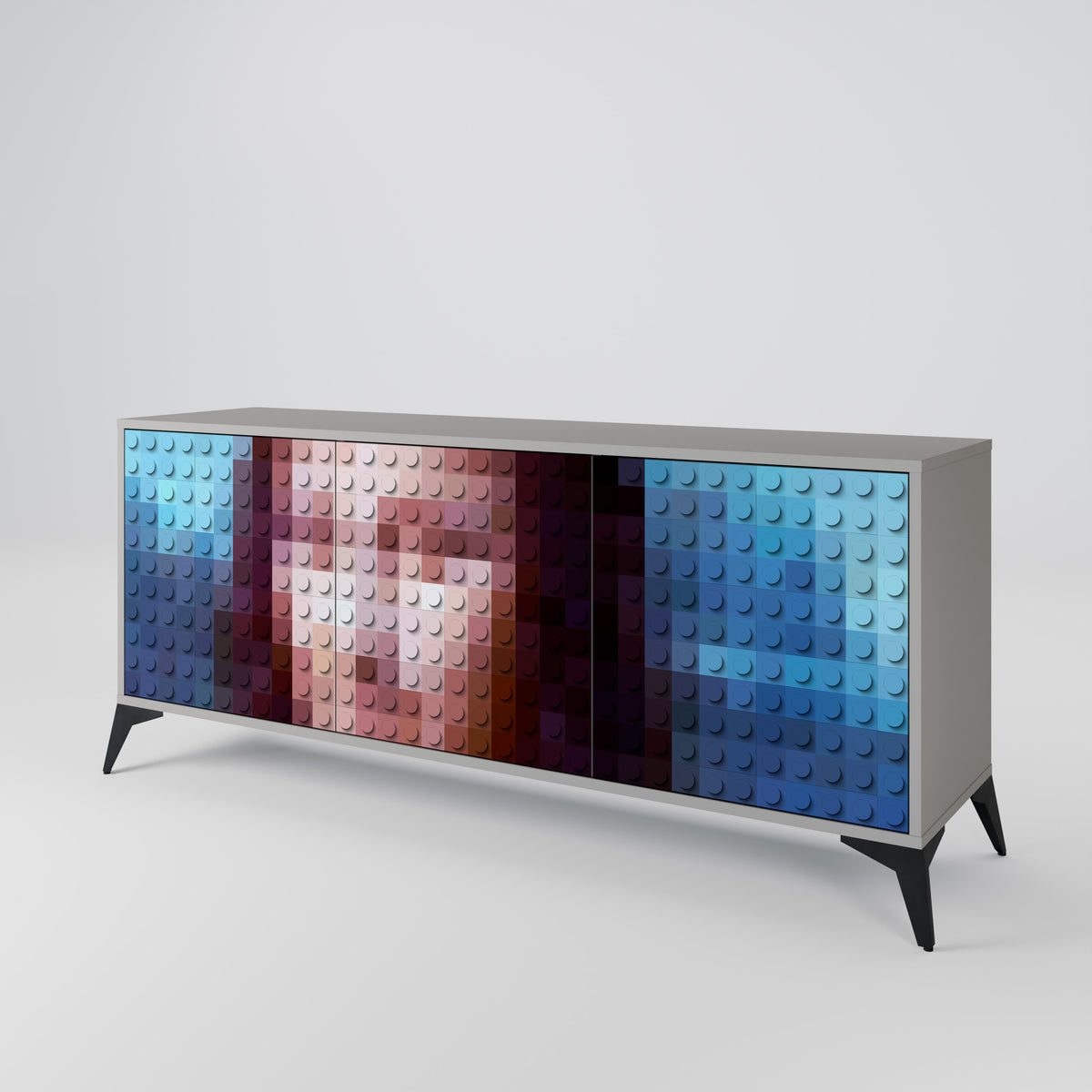CONSTRUCTIVE ART 3-türiges Sideboard