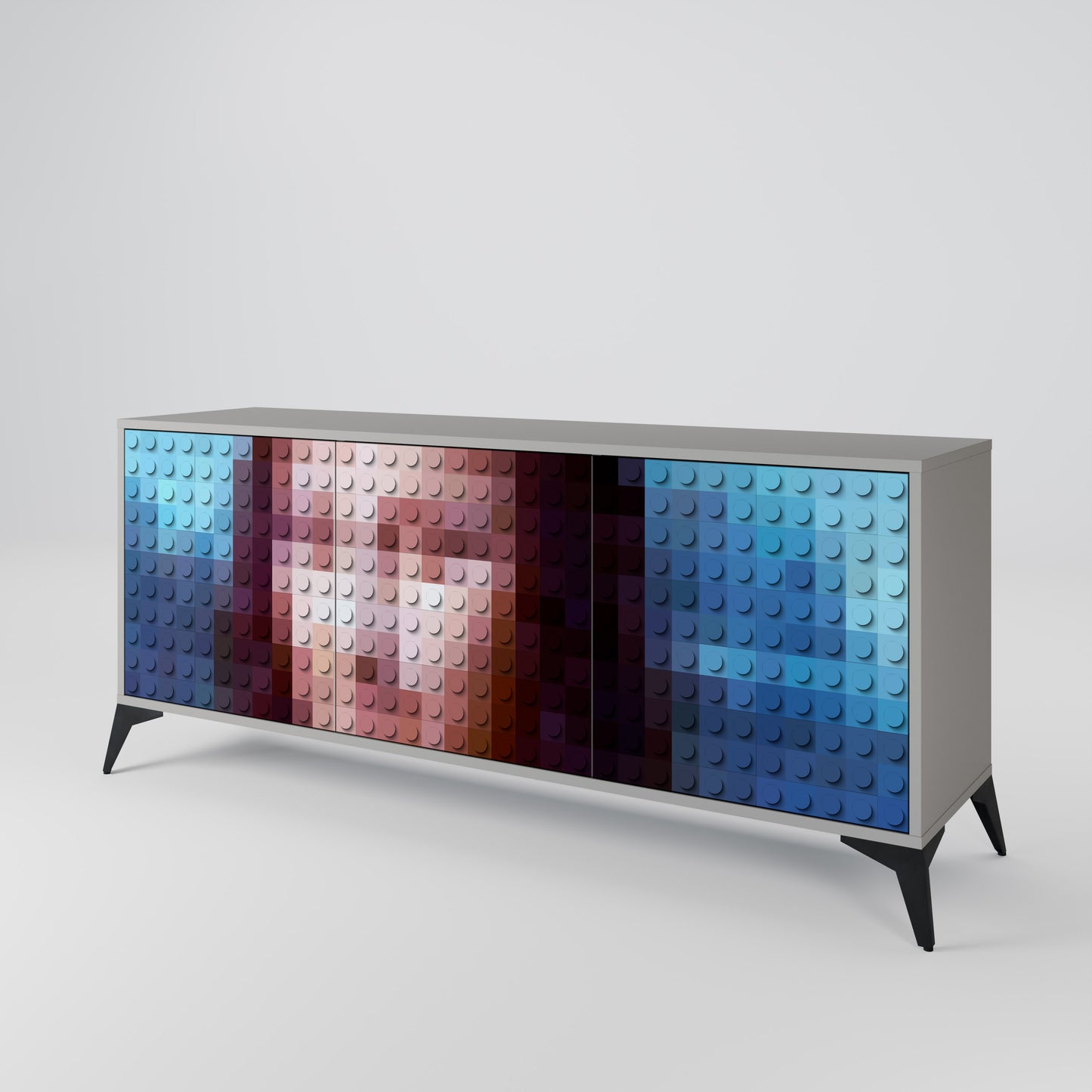 CONSTRUCTIVE ART 3-türiges Sideboard