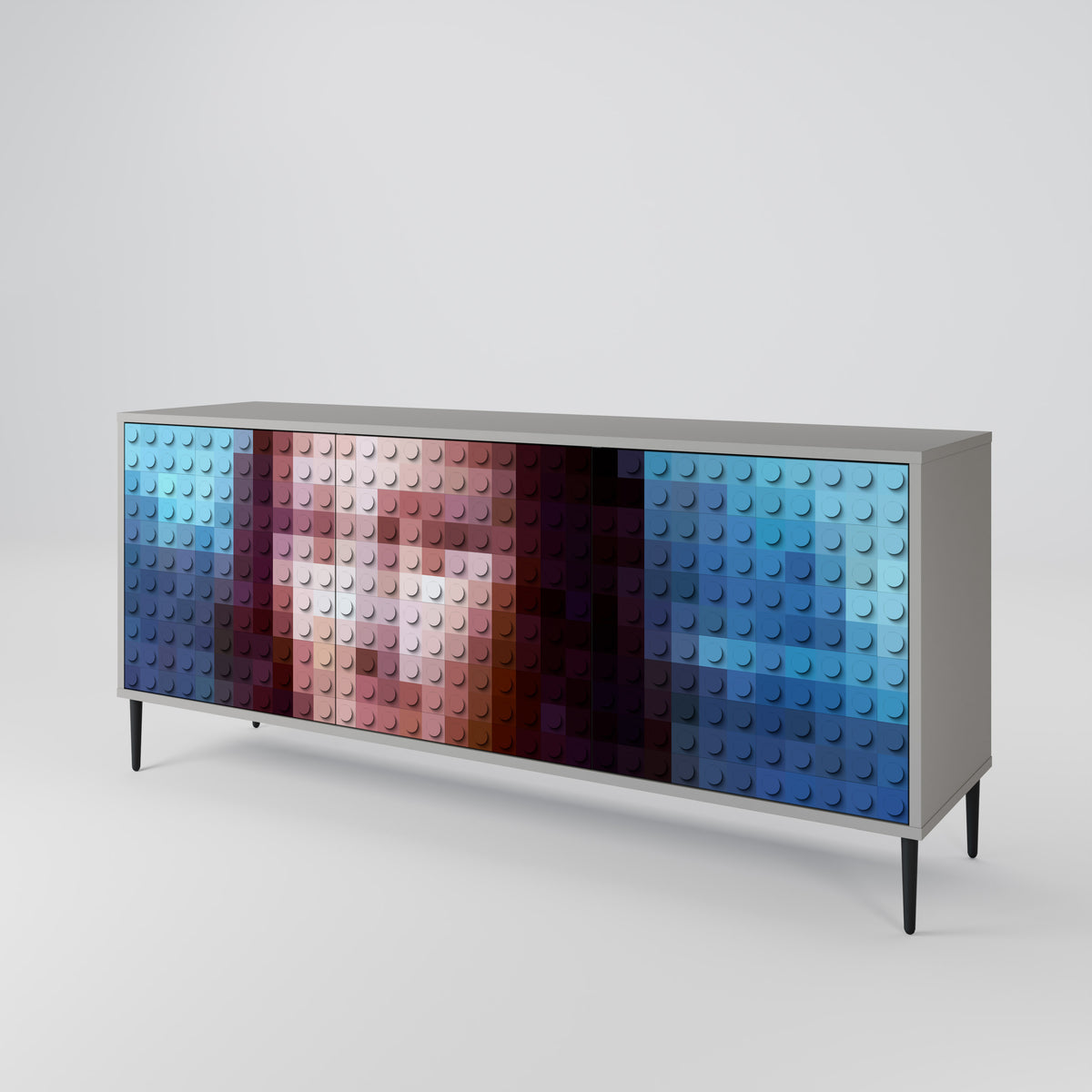 CONSTRUCTIVE ART 3-türiges Sideboard