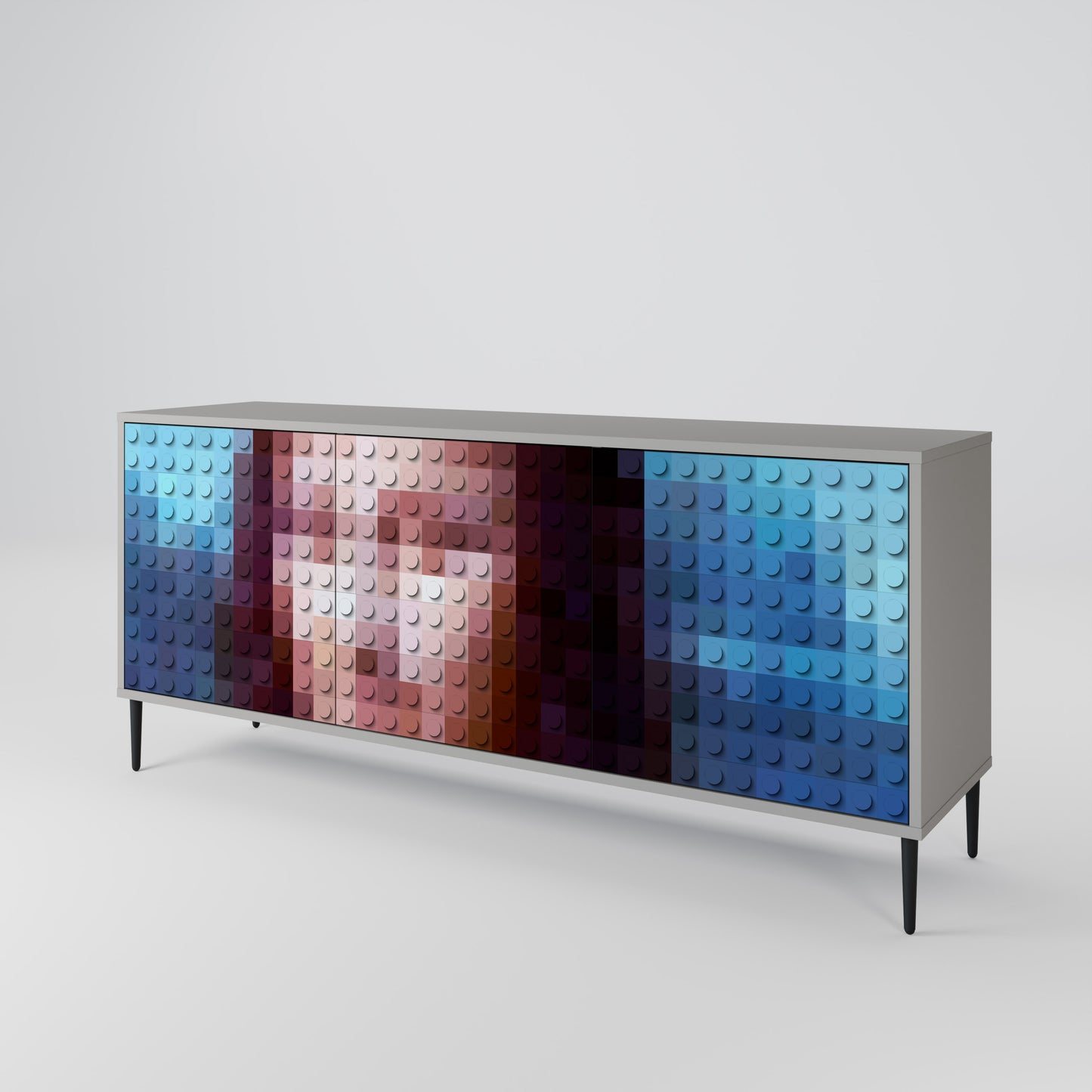 CONSTRUCTIVE ART 3-türiges Sideboard