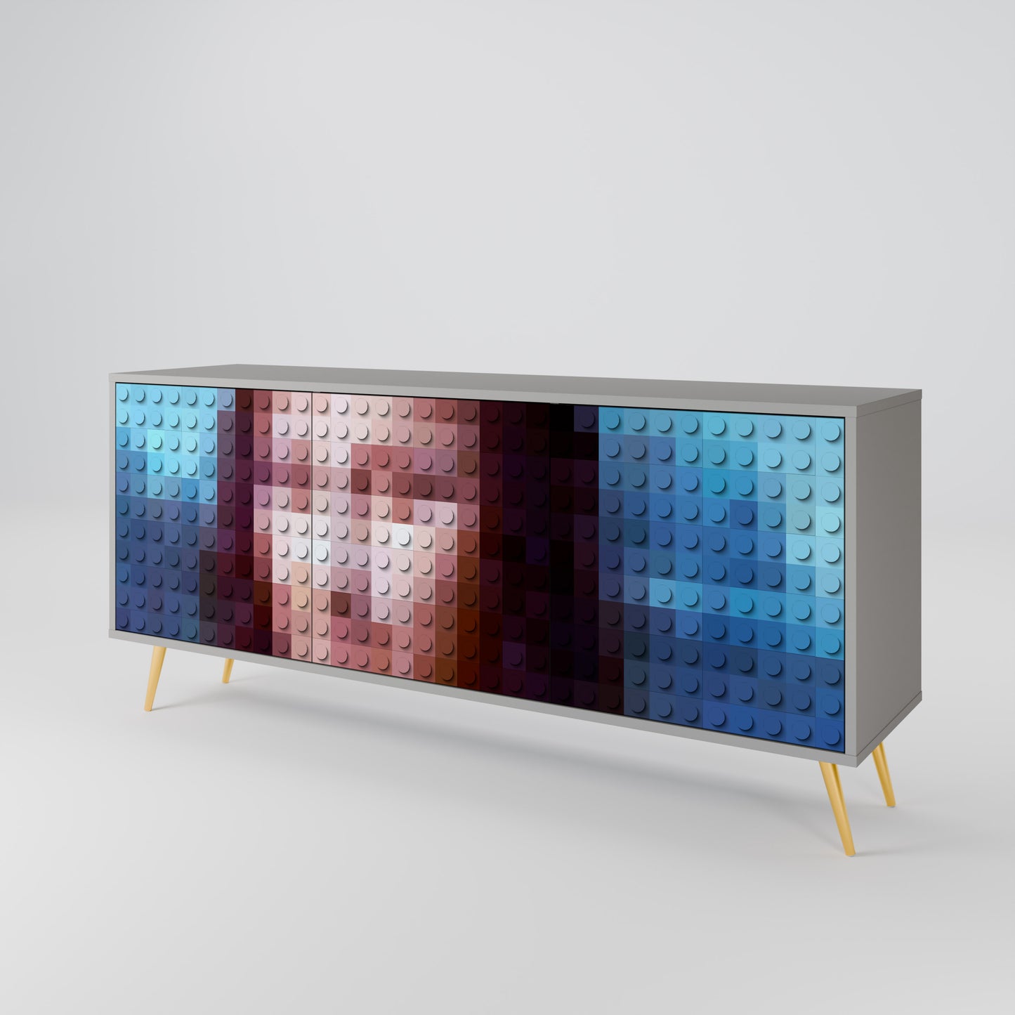 CONSTRUCTIVE ART 3-türiges Sideboard