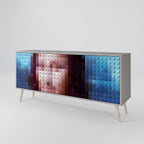 CONSTRUCTIVE ART Sideboard mit 3 Türen in Grau