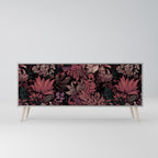 FLORAL WHISPER Sideboard mit 3 Türen in Grau