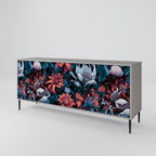 ETHEREAL BLOSSOMS Sideboard mit 3 Türen in Grau