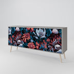 ETHEREAL BLOSSOMS Sideboard mit 3 Türen in Grau