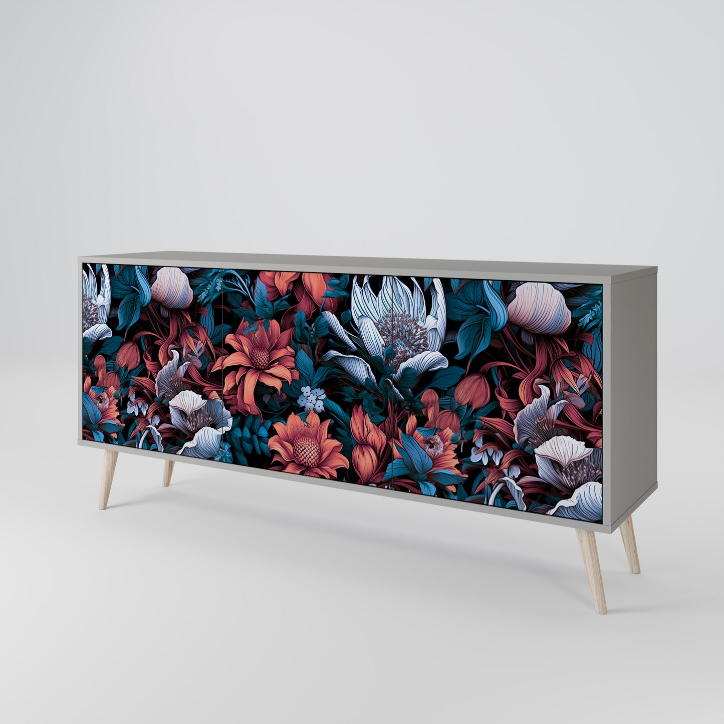ETHEREAL BLOSSOMS 3-türiges Sideboard