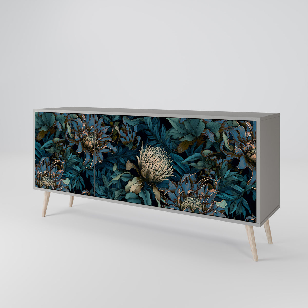 TWILIGHT BLOOM 3-türiges Sideboard