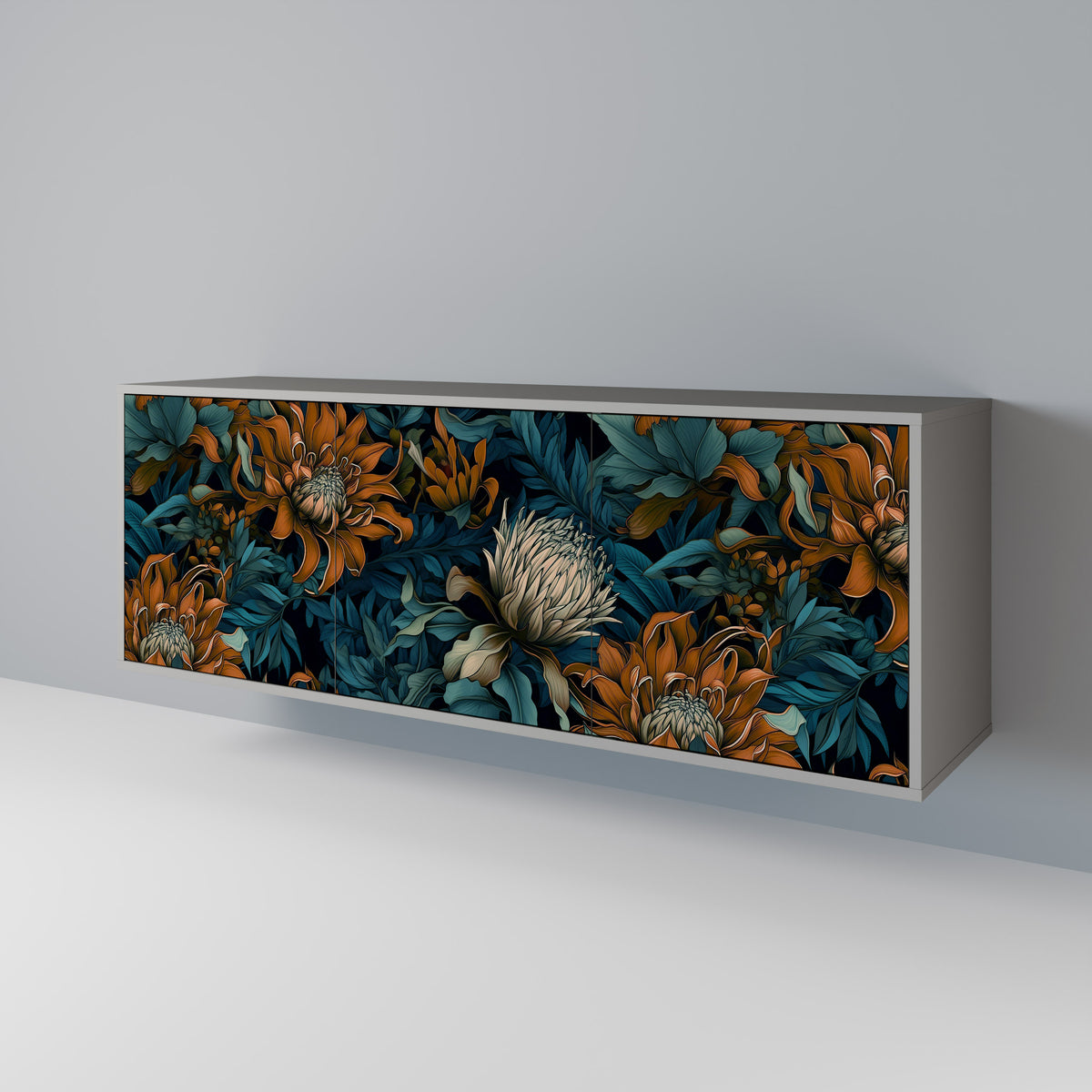 MORNING BLOOM 3-türiges Sideboard