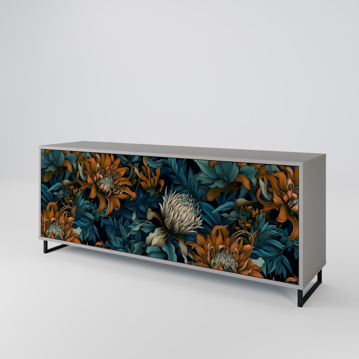 MORNING BLOOM 3-türiges Sideboard