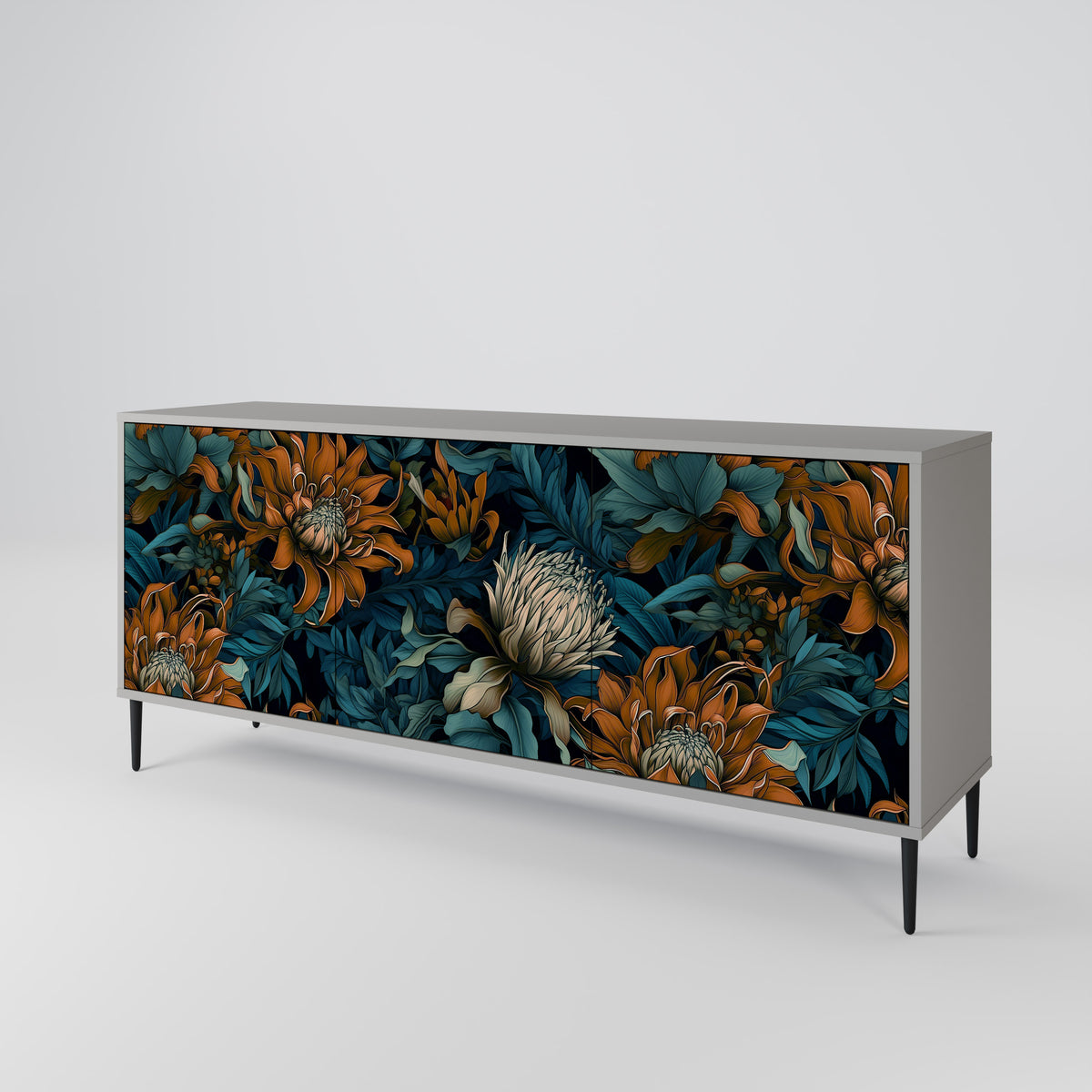 MORNING BLOOM 3-türiges Sideboard