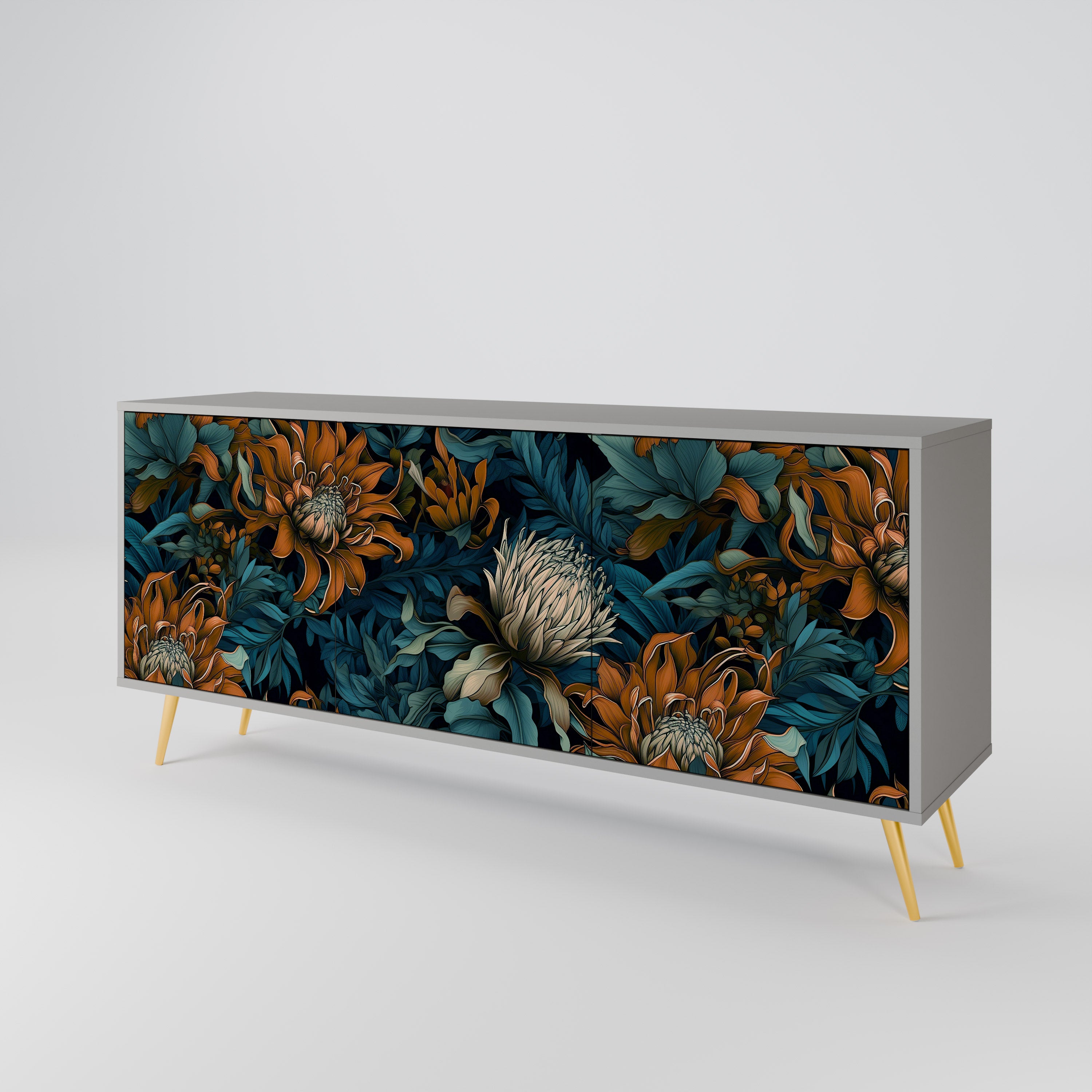MORNING BLOOM 3-Door Sideboard