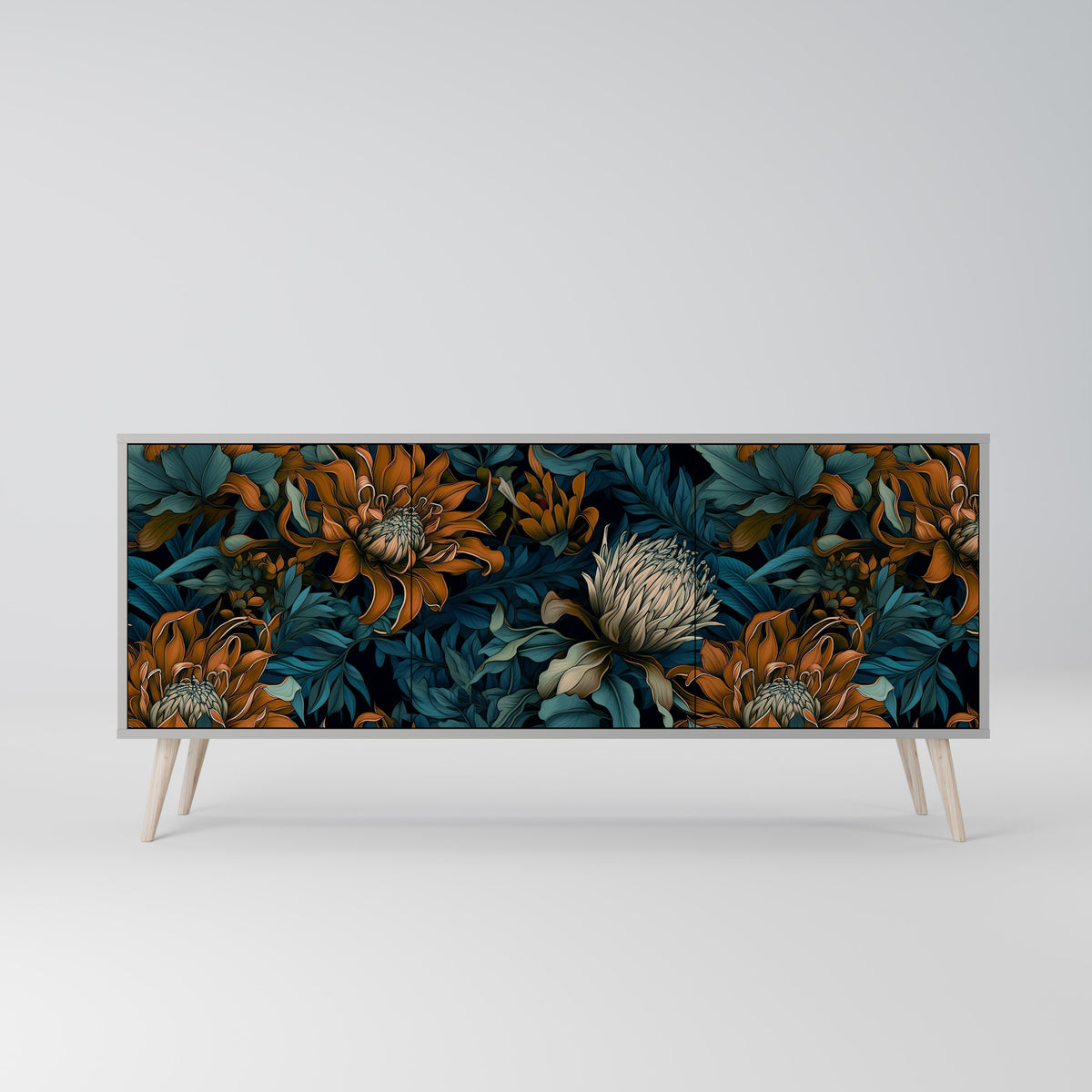 MORNING BLOOM 3-türiges Sideboard