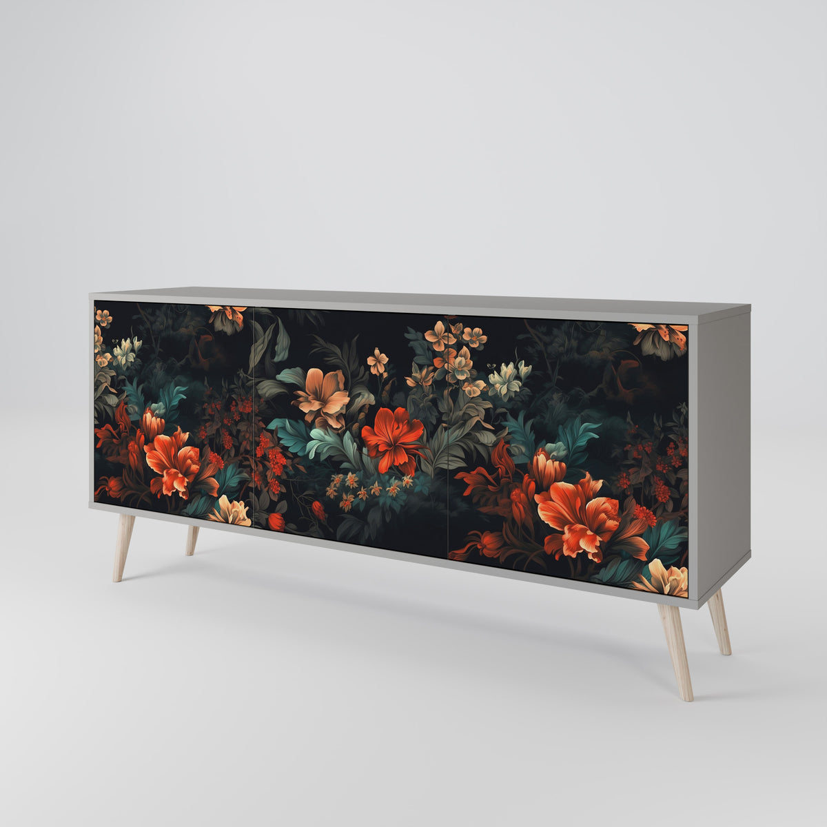 IMAGINARY BLOSSOM 3-türiges Sideboard