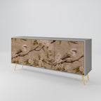 PETAL DISTINGUISH Sideboard mit 3 Türen in Grau