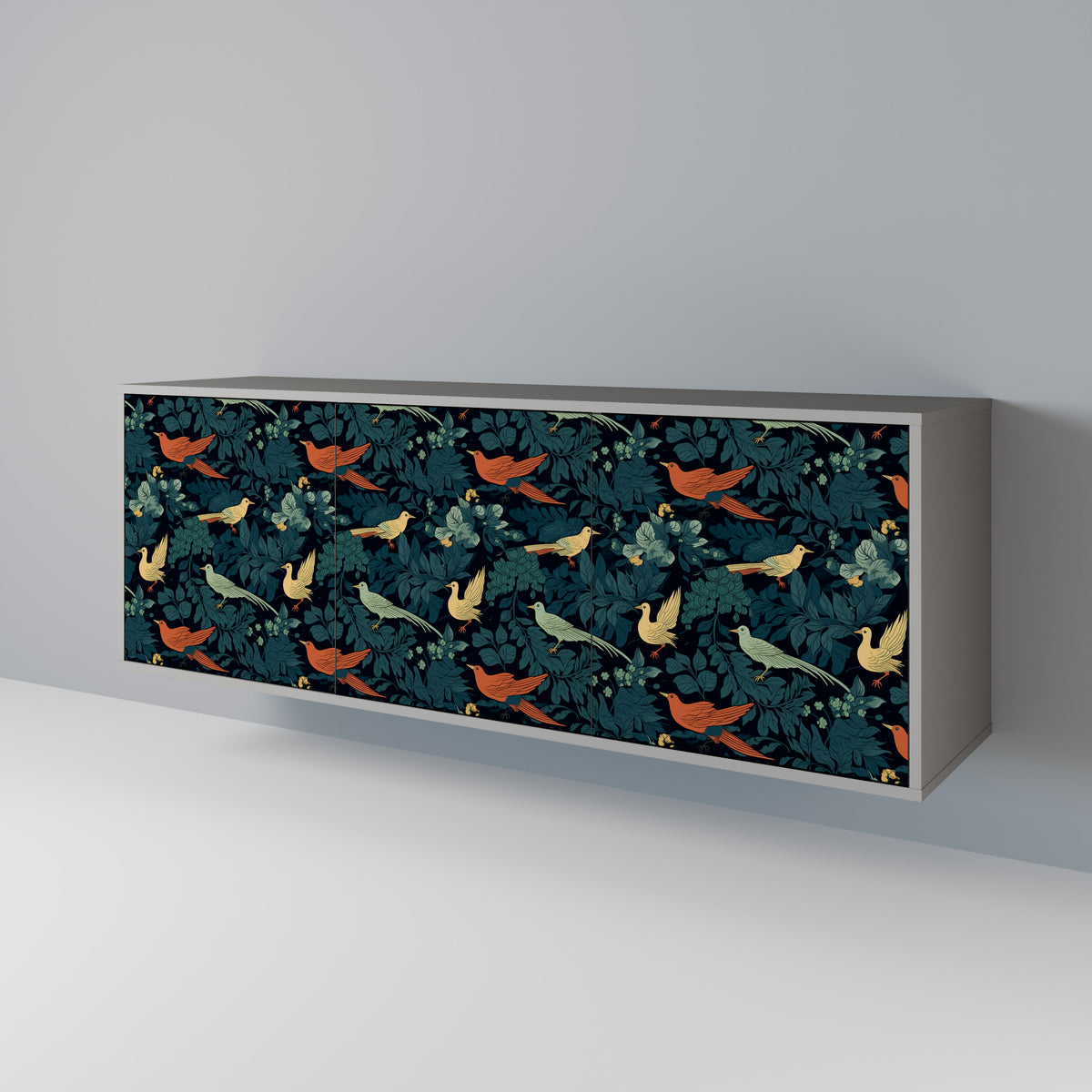 FOWL ORNAMENT 3-türiges Sideboard