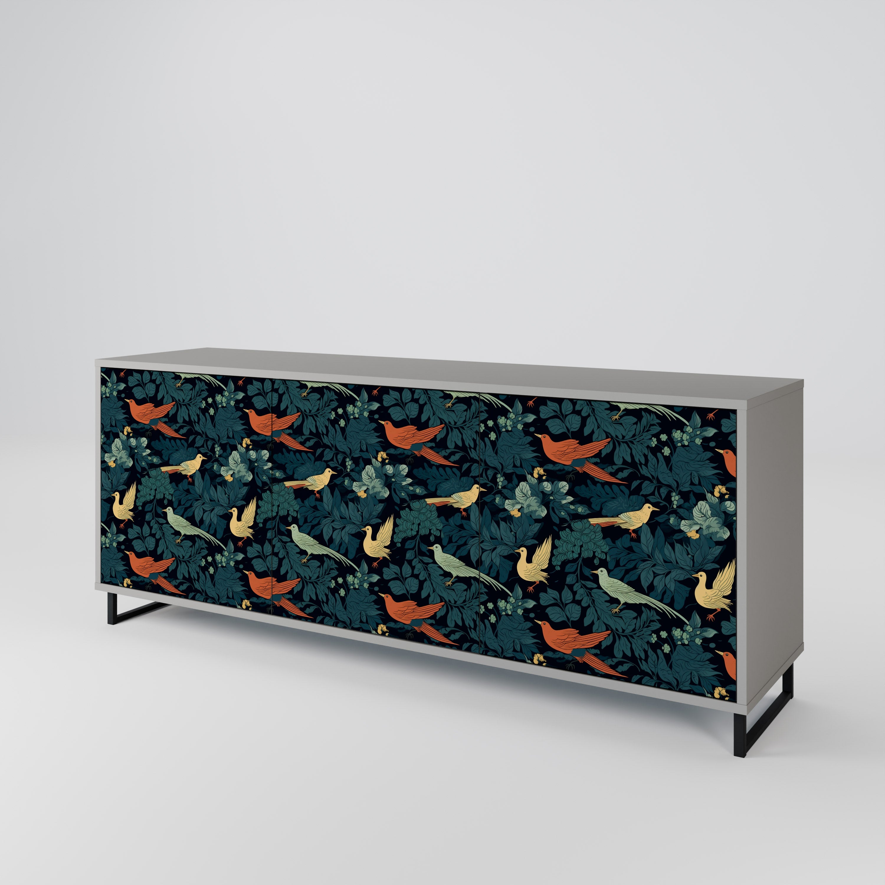 FOWL ORNAMENT 3-Door Sideboard
