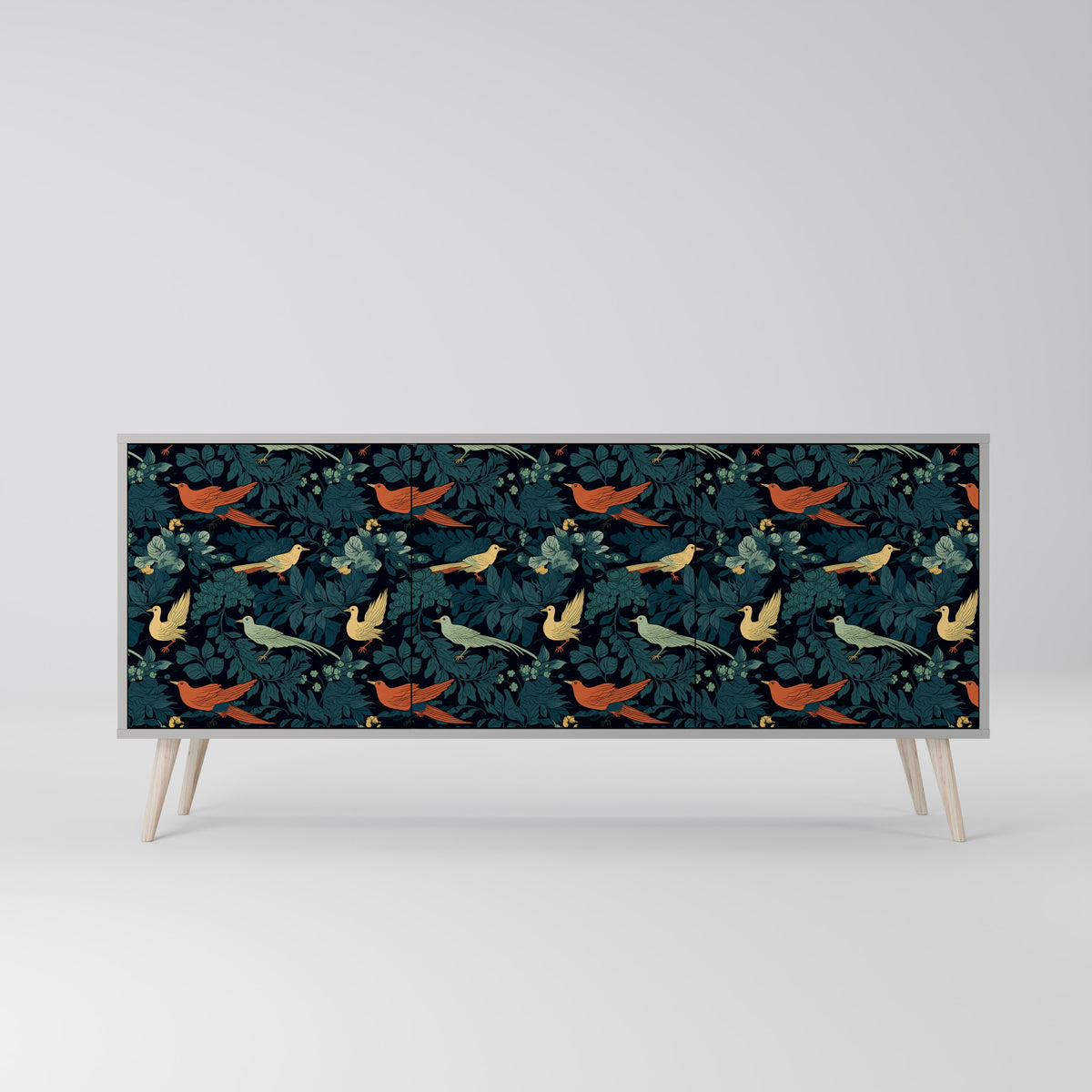 FOWL ORNAMENT 3-türiges Sideboard