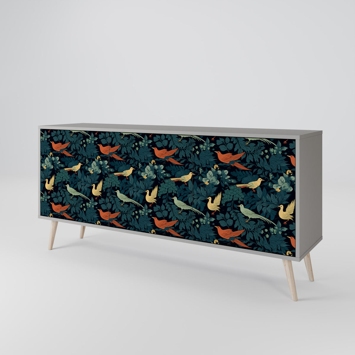 FOWL ORNAMENT 3-türiges Sideboard
