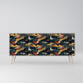 FOWLY DAZE Sideboard mit 3 Türen in Grau