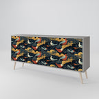 FOWLY DAZE Sideboard mit 3 Türen in Grau