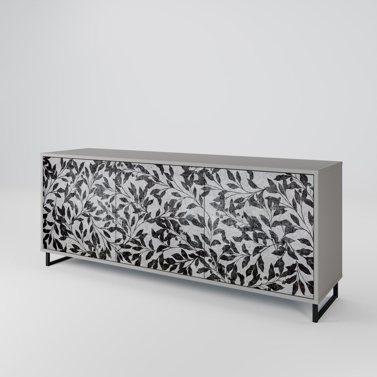 CHARCOAL SPROUT 3-türiges Sideboard