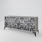 CHARCOAL SPROUT Sideboard mit 3 Türen in Grau