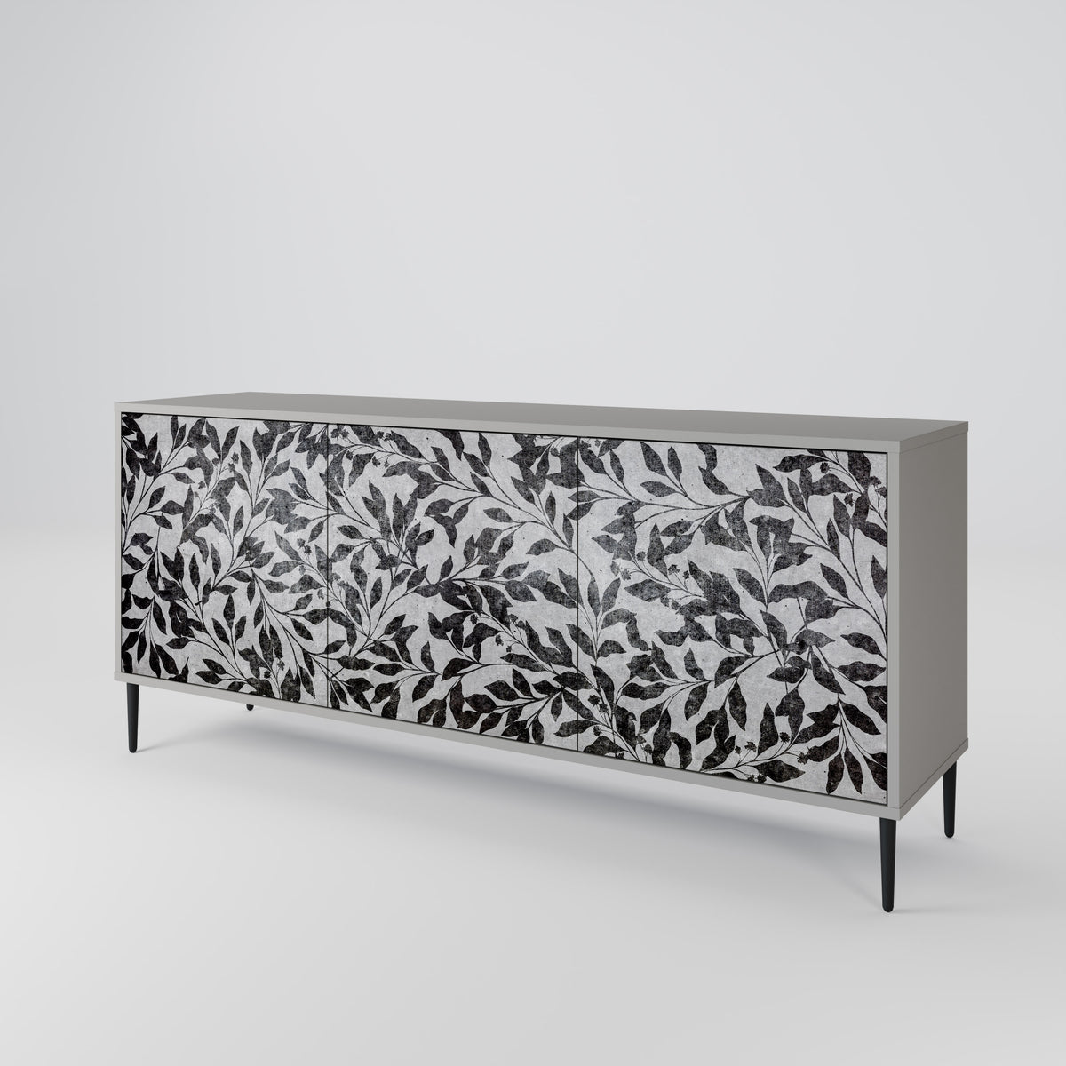 CHARCOAL SPROUT 3-türiges Sideboard