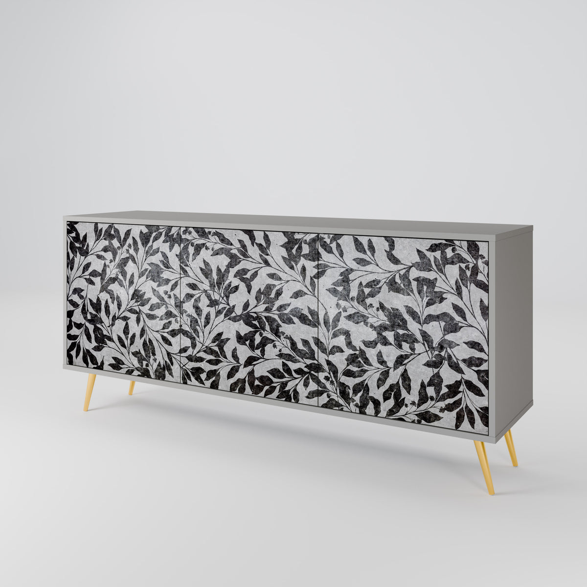 CHARCOAL SPROUT 3-türiges Sideboard
