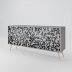 CHARCOAL SPROUT Sideboard mit 3 Türen in Grau