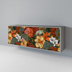 RADIANT FLORA Sideboard mit 3 Türen in Grau