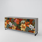RADIANT FLORA Sideboard mit 3 Türen in Grau