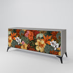 RADIANT FLORA Sideboard mit 3 Türen in Grau