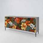 RADIANT FLORA Sideboard mit 3 Türen in Grau
