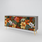 RADIANT FLORA Sideboard mit 3 Türen in Grau