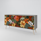RADIANT FLORA Sideboard mit 3 Türen in Grau