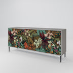 BOTANICAL EMERGENCE Sideboard mit 3 Türen in Grau