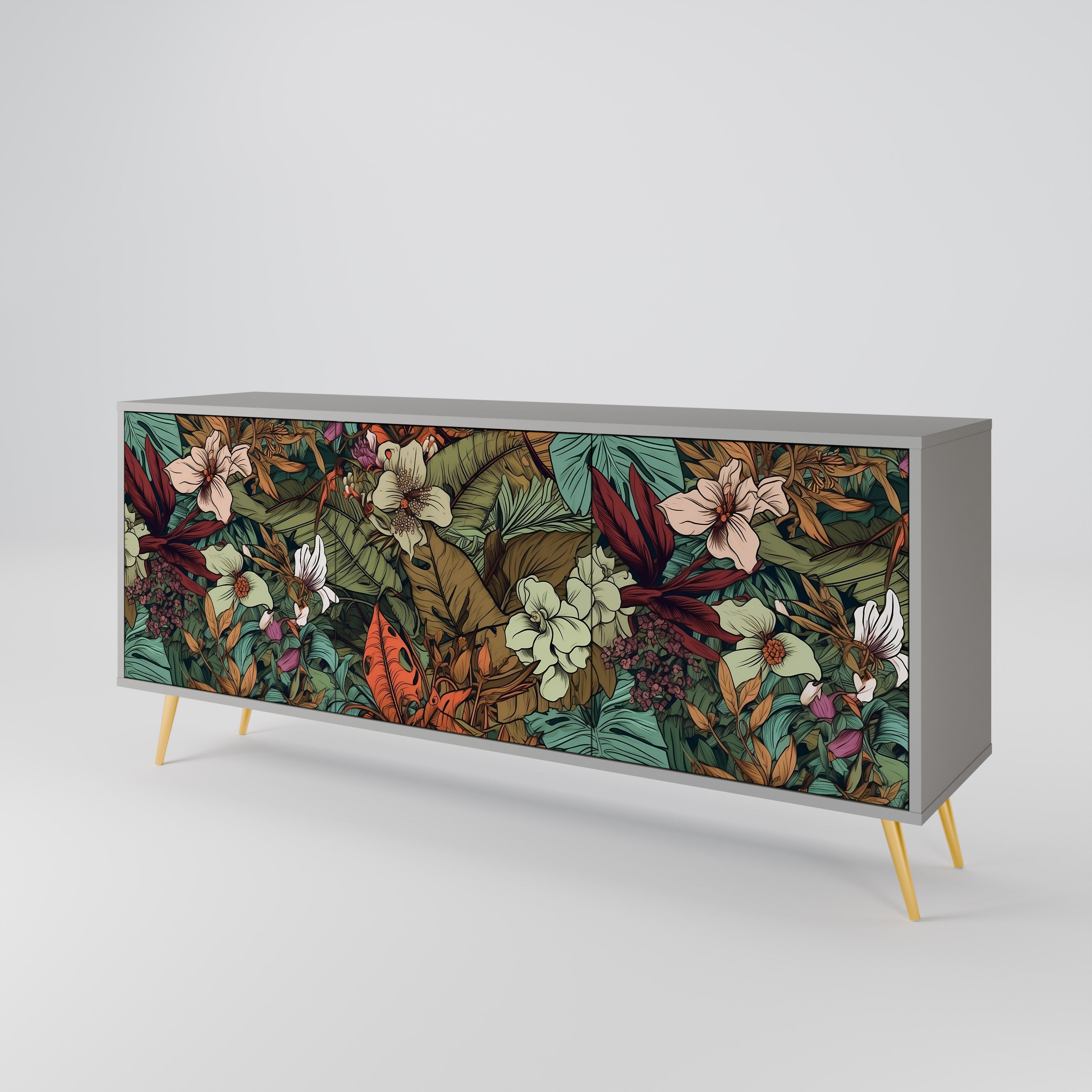 BOTANICAL EMERGENCE 3-Door Sideboard