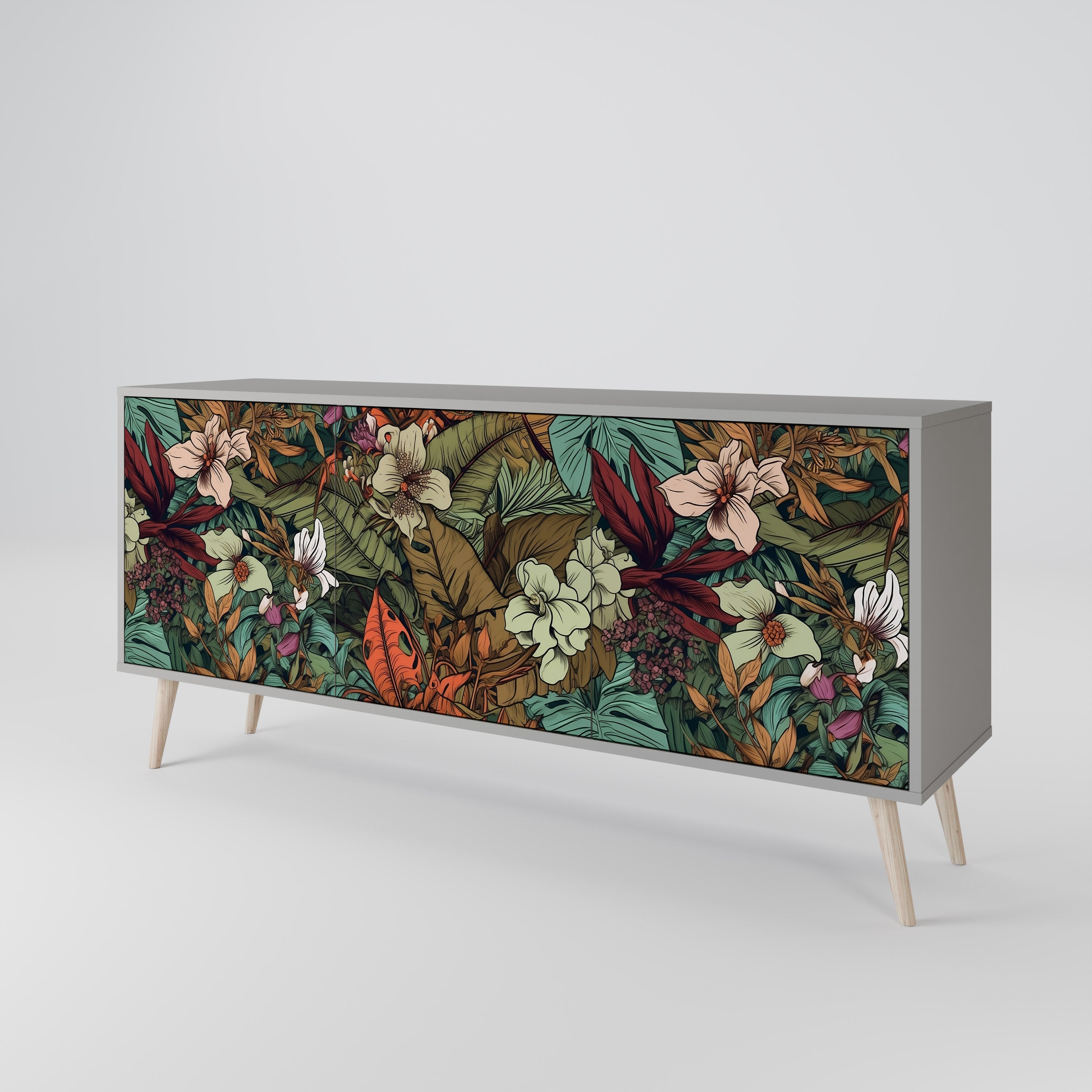 BOTANICAL EMERGENCE 3-Door Sideboard