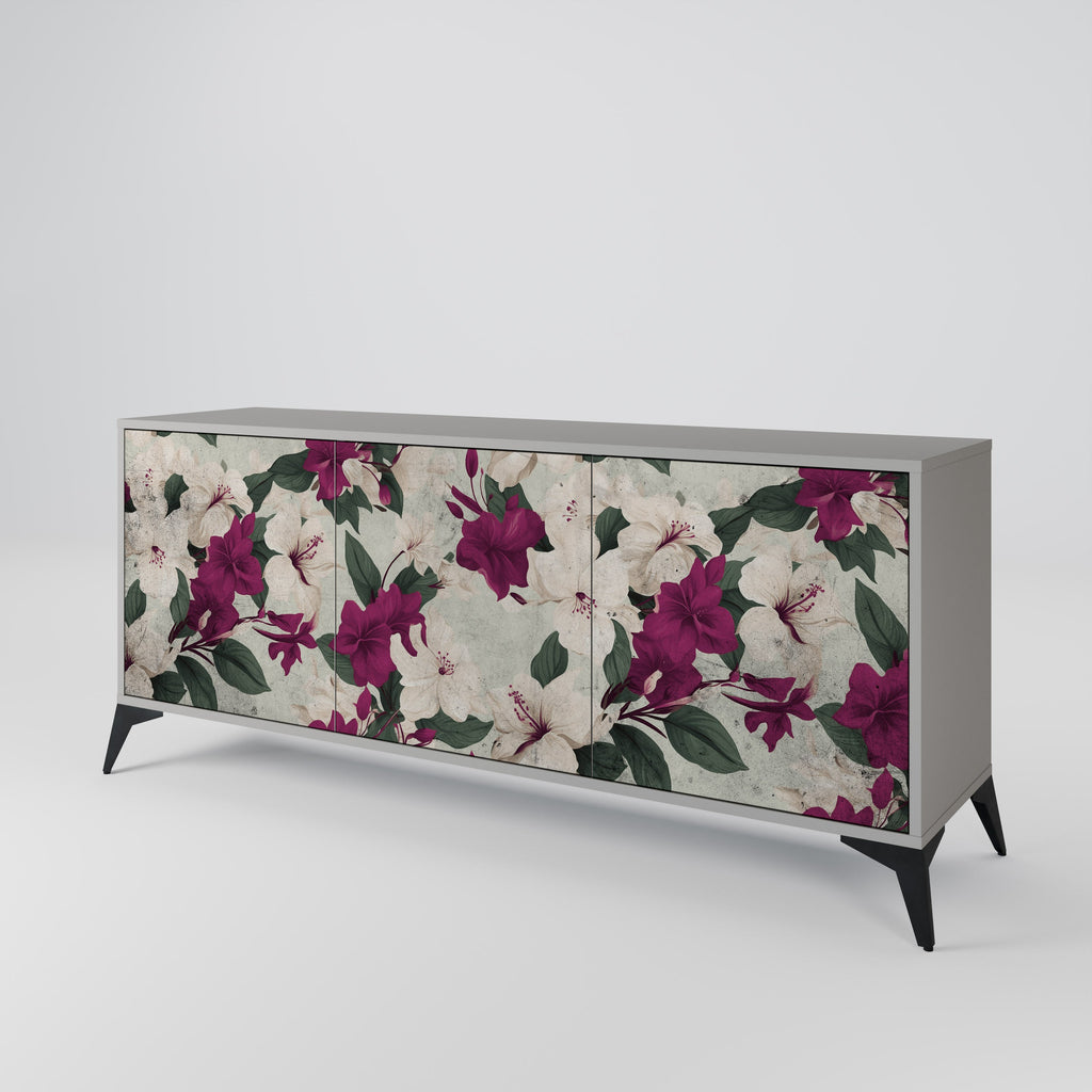 FLOWERET DREAM 3-Door Sideboard in Grey Finish