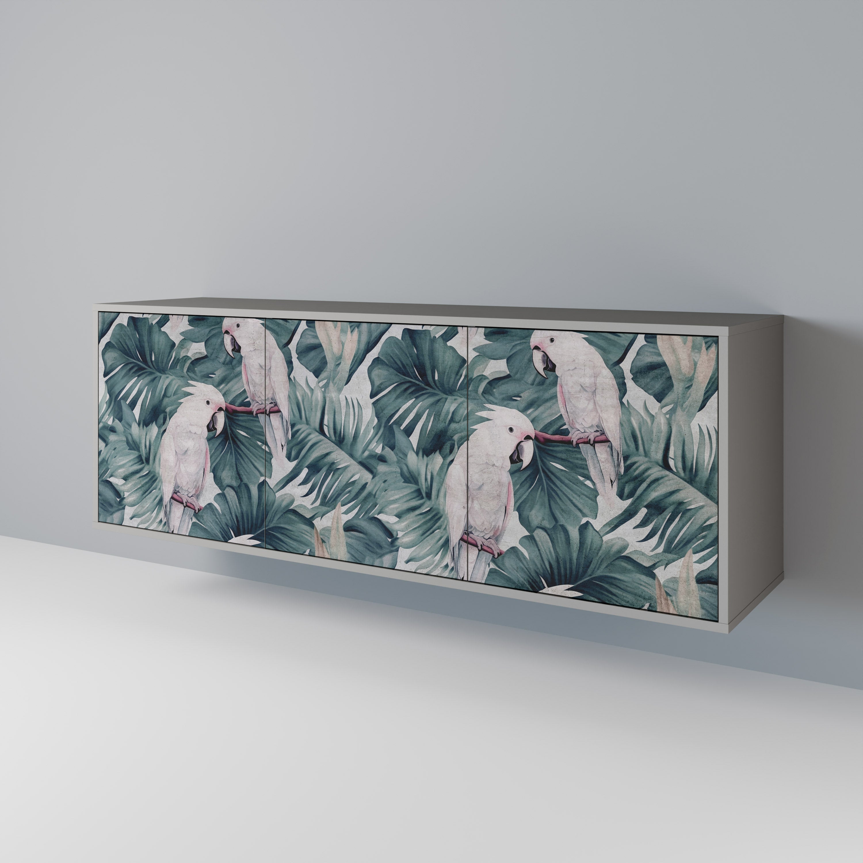 POPINJAY LOOK 3-türiges Sideboard in grauem Finish