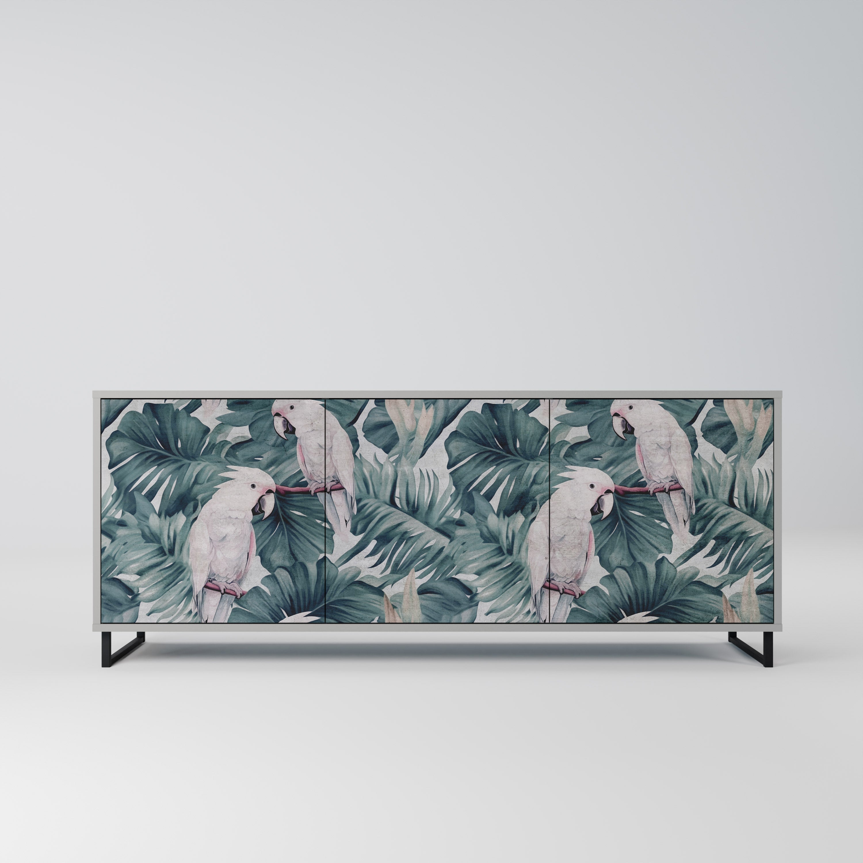 POPINJAY LOOK 3-türiges Sideboard in grauem Finish