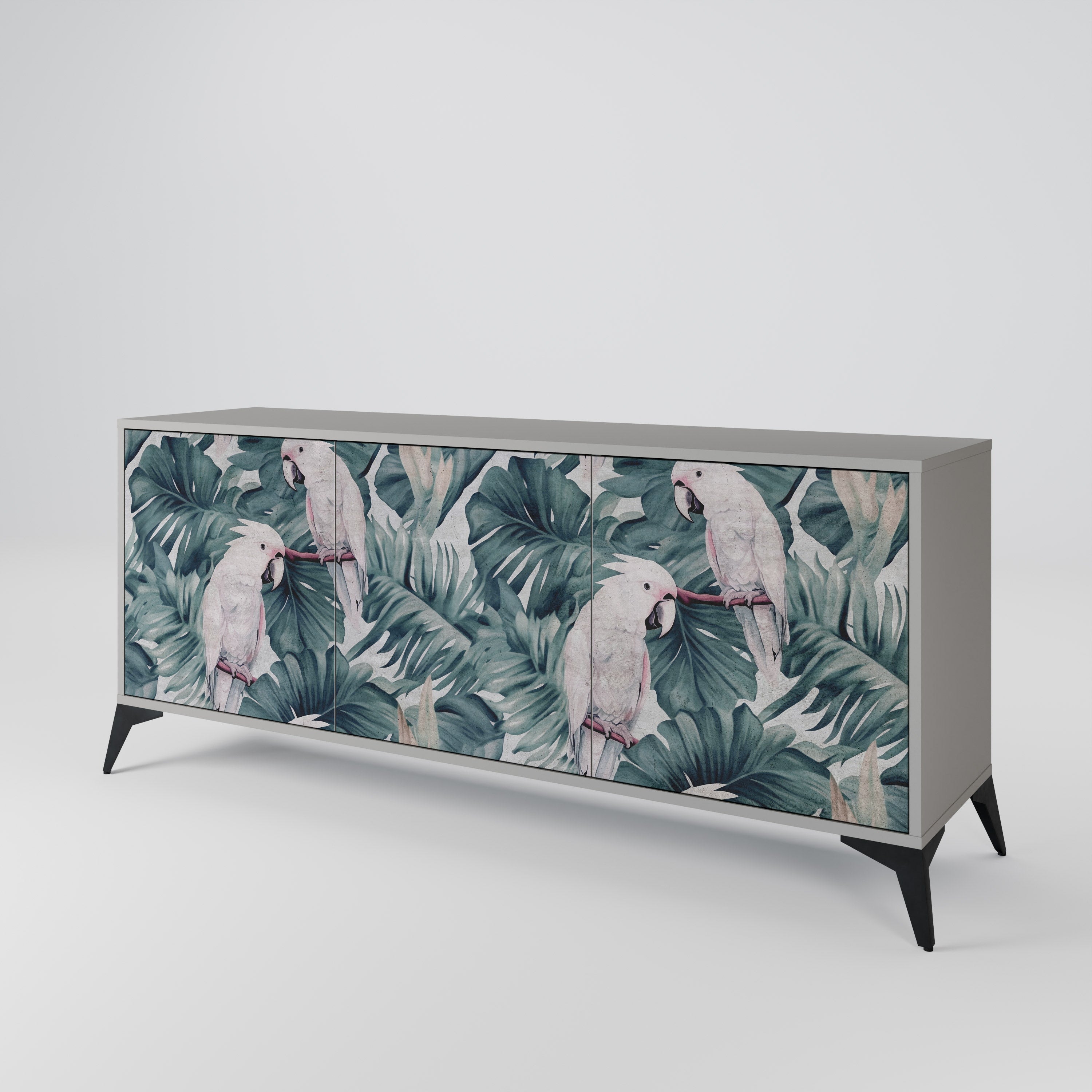 POPINJAY LOOK 3-türiges Sideboard in grauem Finish
