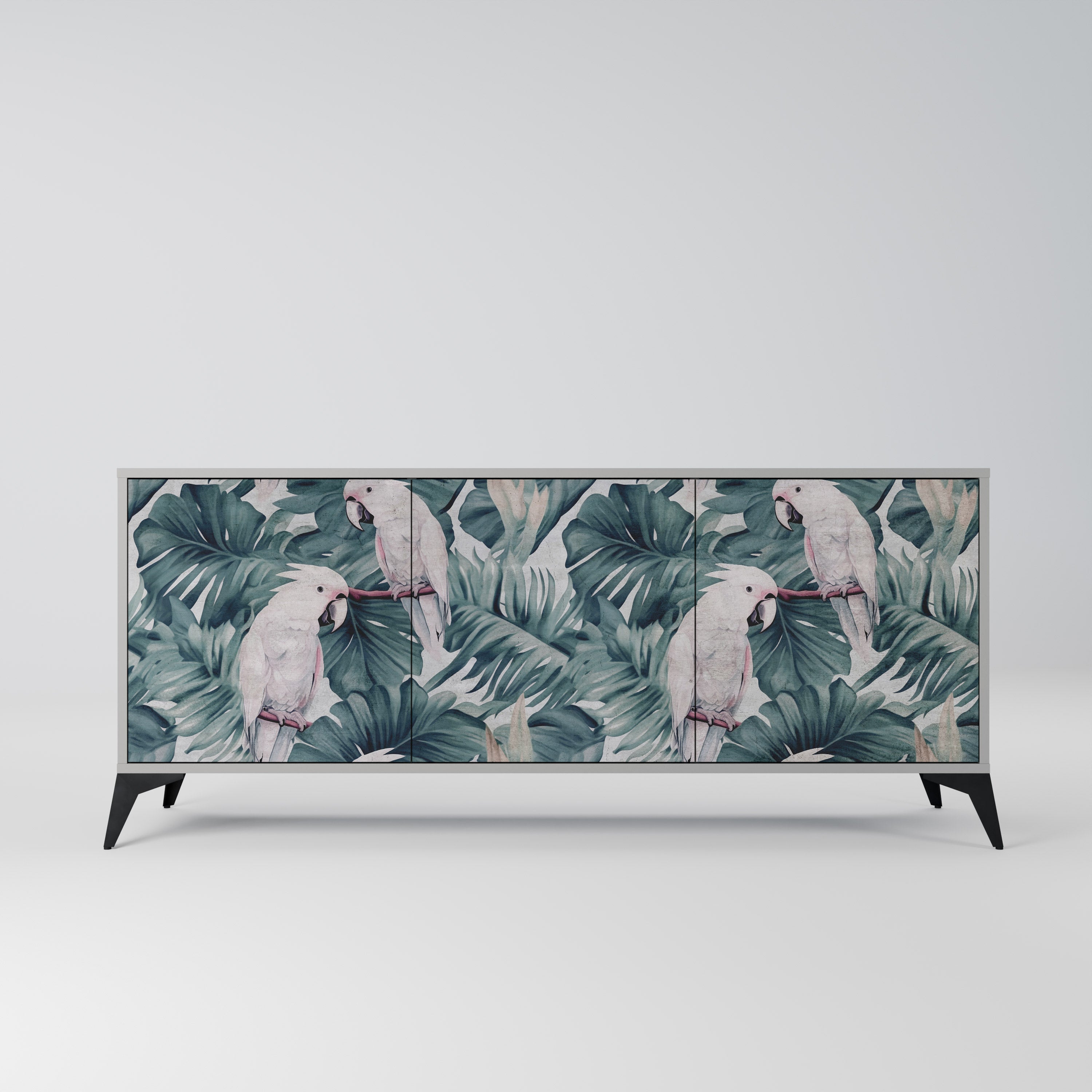 POPINJAY LOOK 3-türiges Sideboard in grauem Finish