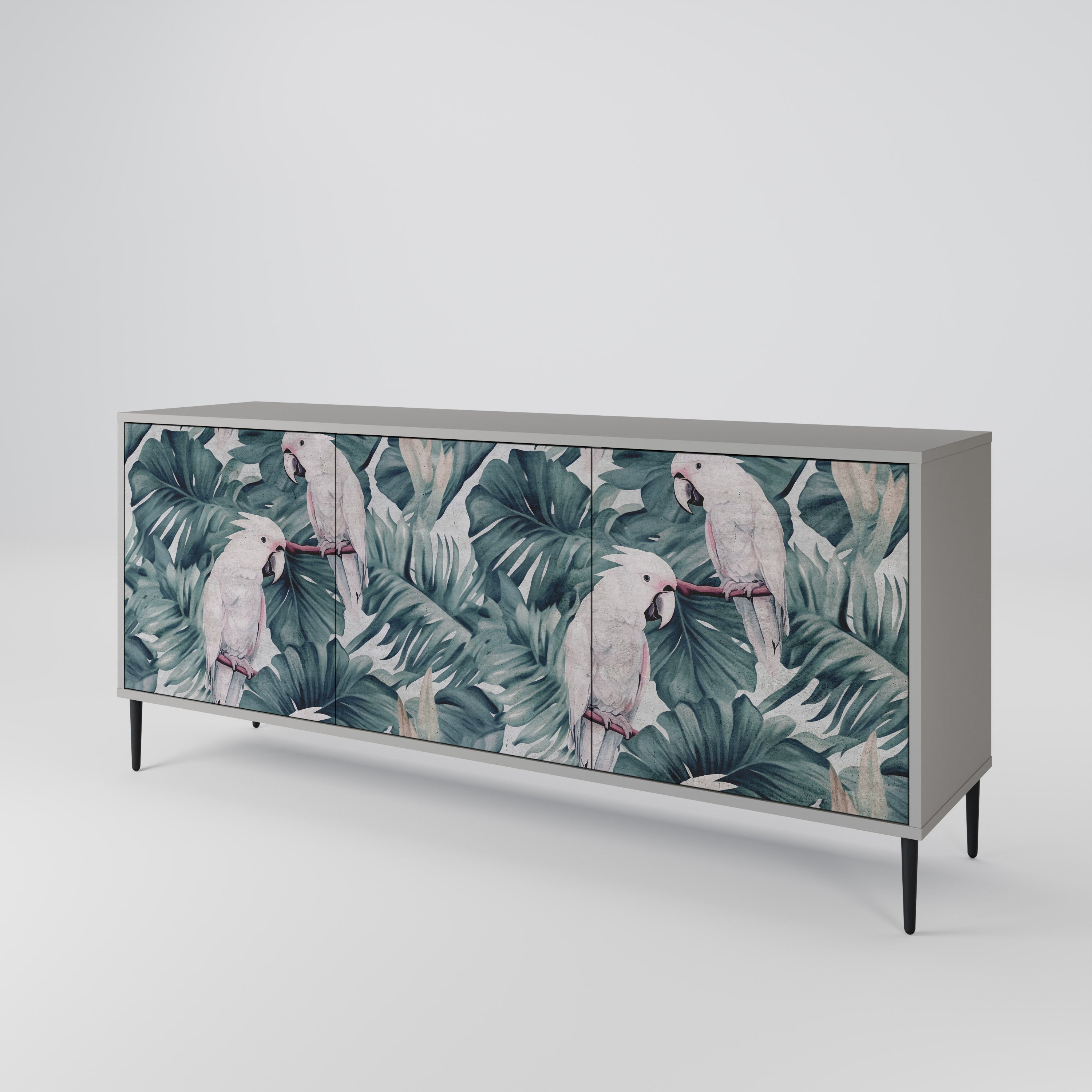 POPINJAY LOOK 3-türiges Sideboard in grauem Finish