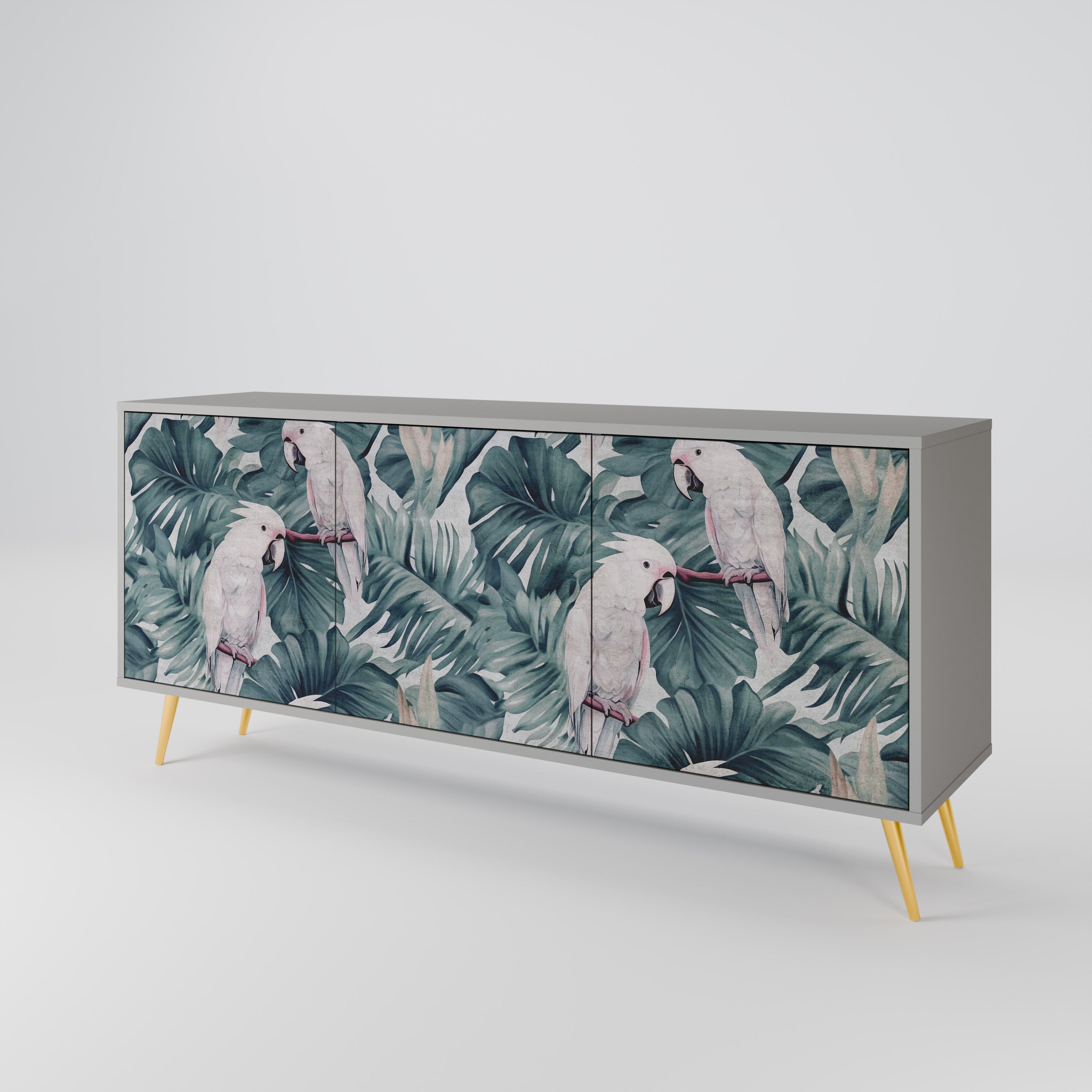 POPINJAY LOOK 3-türiges Sideboard in grauem Finish