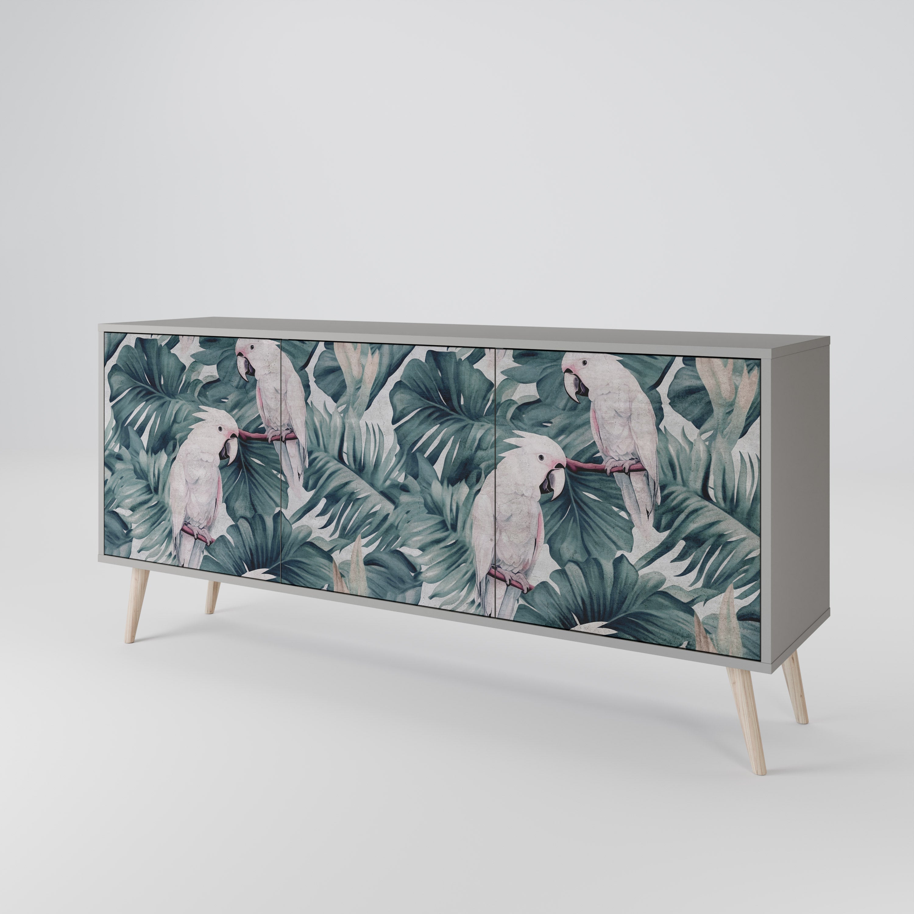 POPINJAY LOOK 3-türiges Sideboard in grauem Finish