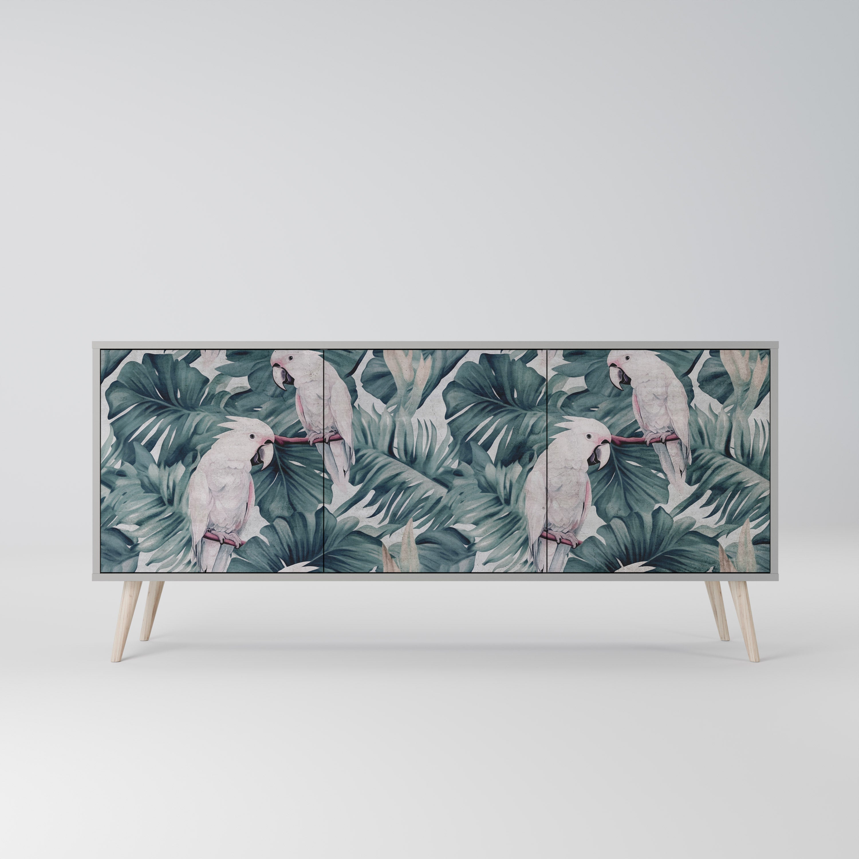 POPINJAY LOOK 3-türiges Sideboard in grauem Finish