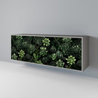 SUCCULENT JUNGLE Sideboard mit 3 Türen in Grau